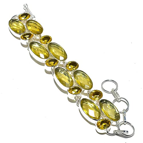 Bracelet citrine jaune kashish en argent à porter au quotidien pour illuminer vos tenues