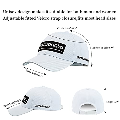 Image of lumisonata LED Cap Fiber Optic Hat EDM Baseball Caps Light Up 7 Colors Glowing USB Charging Hats Rave Accessories for Party
