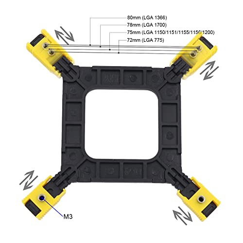 Placa trasera ajustable para placa madre Intel LGA 775 1150 1155 1156 1200 1366 1700 con pasta térmica GT-1 plateada 2 unidades (1g*2) miniatura 2