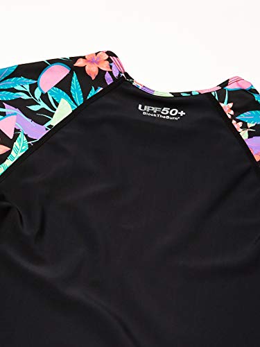 Image of Speedo Girls' Uv Swim Shirt Short Sleeve Printed Rashguard