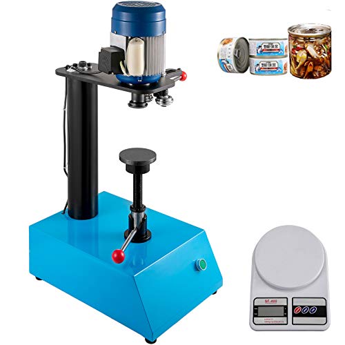 BestEquip Manual Can Sealer, 65mm Diameter Tin Can Sealer Machine, Applicable 25-200mm Can Height Semi-Automatic Can Seamer, 370W Beer Can Seamer for Various Iron Plastic Cans