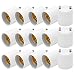 JACKYLED GU24 to E26 E27 Adapter 15-pack Heat Resistant Up to 200℃ Fire Resistant Converts GU24 Pin Base Fixture to E26 E27 Standard Screw-in Socket
