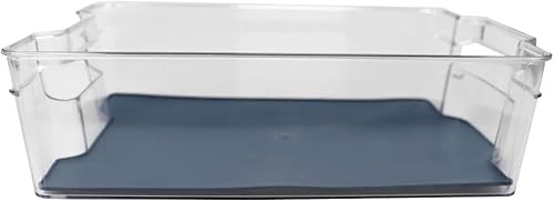 Miniatura 3 de Michael Graves Design Contenedor de nevera con forro de goma, 12.5 x 8.25 pulgadas, transparenteíndigo