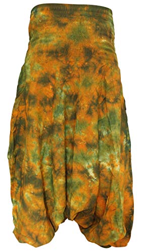 Shopoholic Fashion Tie Dye Colorful Hippy Boho Loose Fit Baggy Harem Pants2