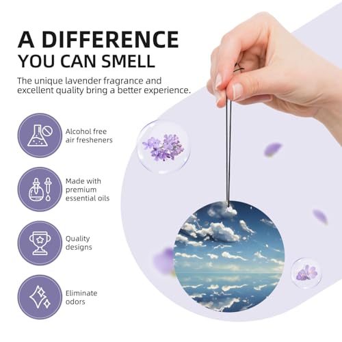Hojas aromáticas para auto con aroma a lavanda miniatura 5