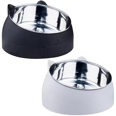 Gamelles inclinées Eeyfarog en acier inoxydable Cover