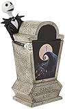 Vandor The Nightmare Before Christmas Tombstone Sculpted Ceramic Cookie Jar, White, Black