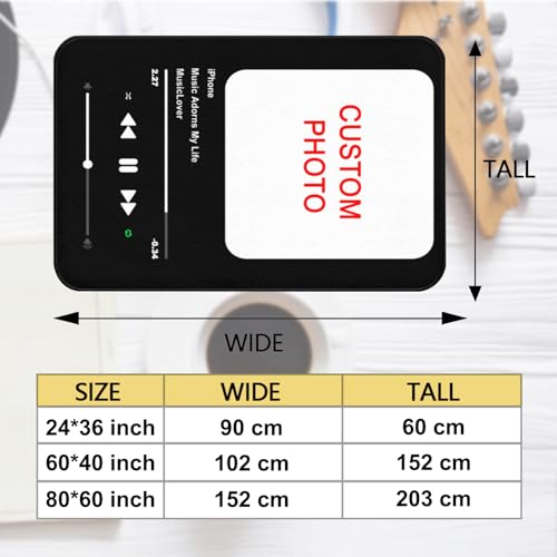 Tapete decorativo personalizado WOBAGMEN 2'x3' negro miniatura 2