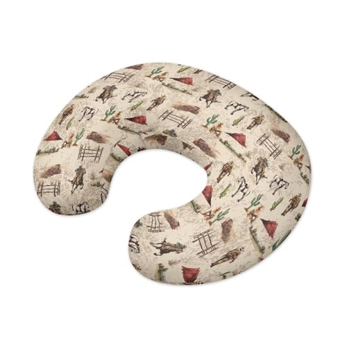 Image of Horse Nursing Pillow Cover for Bottle Feeding, Removable Breathable Nursing Pillow Case for Baby Boy Girl, Durable Custom Gifts