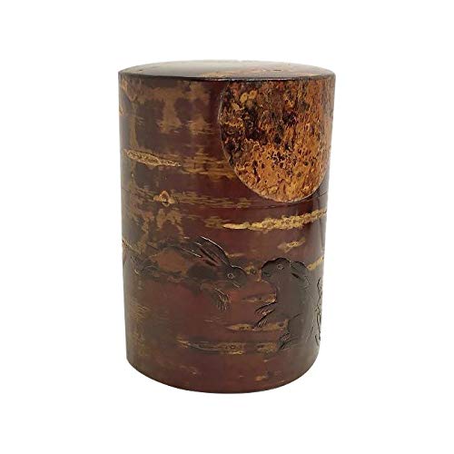 総皮茶筒月うさぎ 33501