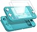Produktbild VOEER Schutzhülle für Nintendo Switch Lite, Silikon Schutzhülle Anti-Kratzer Staubschutz für Nintendo Switch Lite Konsole mit gehärtetem Glas Displayschutzfolie