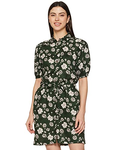 Image of Spykar Women's Cotton Classic Knee-Length Casual Dress