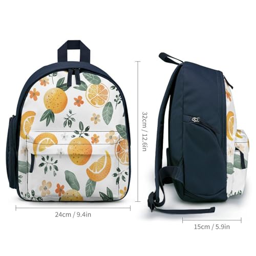 Oranges And Lemons Mini Backpack Light Weight Small Travel Backpack Shopping Travel Daypack2