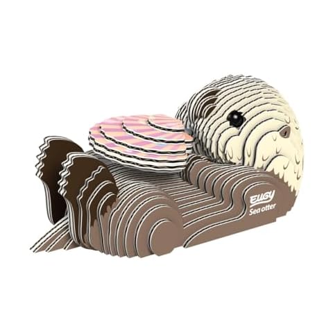 EUGY Eco-Friendly 3D Sea Otter Puzzle Cover