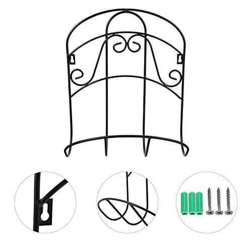 Suporte decorativo para mangueira de jardim da Cabilock, suporte de parede para mangueira de água e