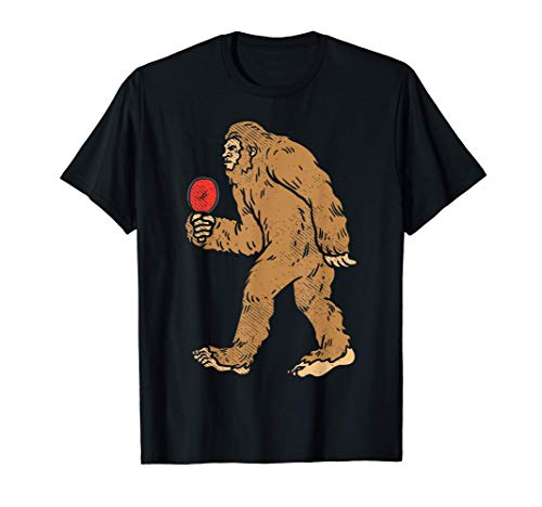 Bigfoot Sasquatch Table Tennis Ping Pong Player King Gift Maglietta