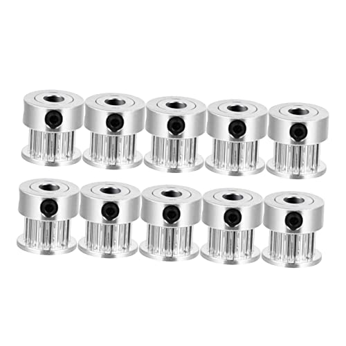 Mobestech 10pcs Synchronous Belt Pulley Printer Accessories Timing Belt Wheel Wheels for Mechanical Pulley System