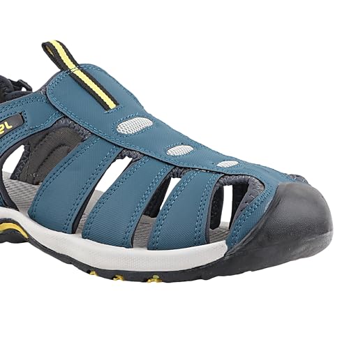 Image of FUEL Fisherman Sandals for Men Comfortable, Breathable & Flexible Stylish Casual Sandals Protective Bump Toe Perfect Outdoor Beach Anti-Skid Sports Footwear For Gents (Soldier-11)