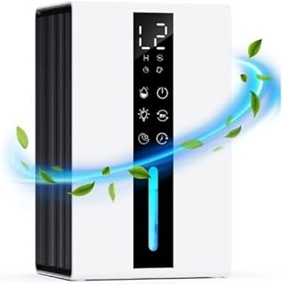 Home Dehumidifier with 1750 ml, Home Mould Dehumidifier with Sleep Mode and Timer 6-48 Hours, Automatic Humidity Control…