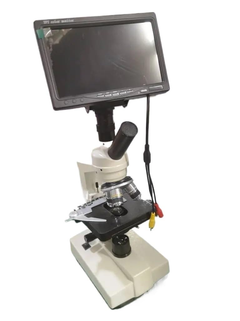 Zestaw Akcesoriów Do Mikroskopu 2500X Monokularowy Mikroskop Biologiczny Led Z Tubusem Tv I Matrycą Ccd Do Eksperymentów Naukowych, Szkiełek Mikroskopowych Eduk
