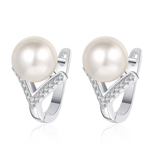 Boucles d'oreilles Moissanite StarGems en V, le cadeau idéal en argent