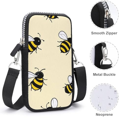 Men's Small Cell Phone Purses Travel Purse Holder Cellphone Wallet Bag4