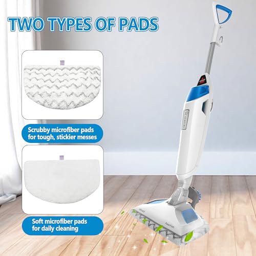 Image of 12 Pack 1940 1806 Steam Mop Pads Replacement for Bissell Powerfresh Steam Mop 1940 1440 1544 1806 2075 2181 2814, for Bissell Steam Mop Pads 19402 19404 19408 19409 1940A 1940W 2685A 2075A 5938
