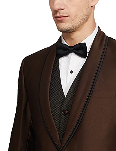 Image of Raymond Men's Polyester Blend 3PCS 2BTN C&S SHWL CLLR /PPNG &WCT-CNT FT Suit
