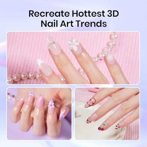 Image of Beetles 5PCS Nail Art Dotting Tools Dual-Head Silicone Tools for Nail Art | Create dots, patterns and detailed manicure art with dual-head silicone tools for DIY nail designs