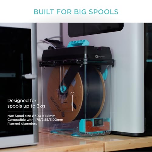 Image of Polymaker PolyDryer Box XL, Airtight Filament Storage Box with Hygrometer, Moisture Proof Filament Container for Multi-Materials, 1.75mm /2.85mm /3.00mm, up to 3kg Spool, Print Without Breaking Seal