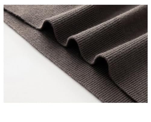 Men Summer Casual Mock Neck Thin Short Sleeve Slim Wool Knit Pullover4