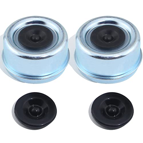 iBroPrat 2pcs Trailer Axle Dust Cap Cup Grease Cover 2.72