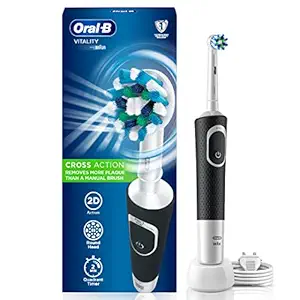 Oral B Vitality 100 Black Criss Cross Electric Rechargeable Toothbrush for Adults Powered by Braun at Rs. 899