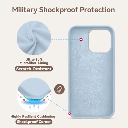 SNAPWAVE iPhone 12/12 Pro Silicone Back Case - Mist Blue - Image 3