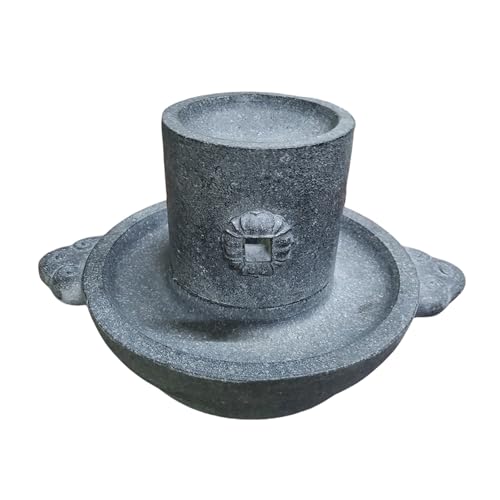 Molino De Grano De Piedra Manual, Molinillo Casero De Trigo Y Harina, Multifuncional, Puede Moler Especias O Como Decoración