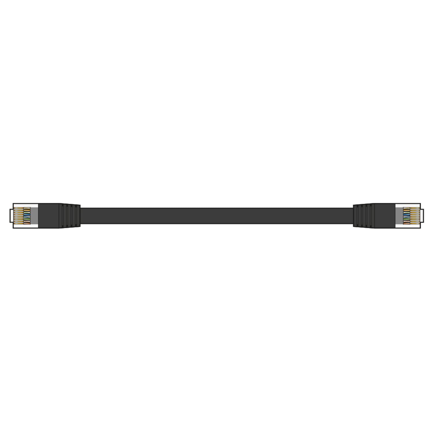 AV:Link | Ethernet Cable With Ultra Fast Transfer & download Speeds | High Speed RJ45 Patch Lead with Oxygen Free Foil Shielded Twisted Pairs for Optimum Performance | Black | 5 Metre