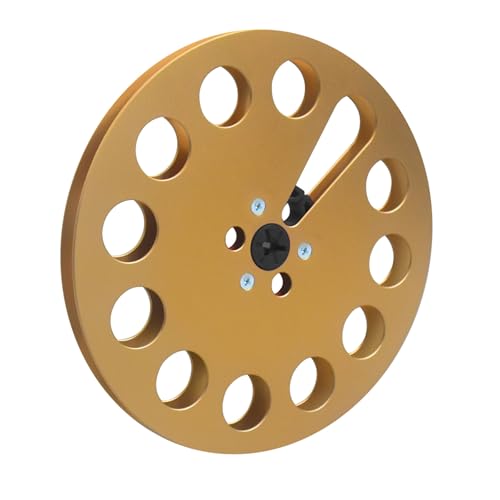 Carrete de aluminio de 7 pulgadas para cinta de audio analógica con 11 agujeros