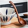 Ciieeo Natural Wooden Soup Spoon with Long Handle Eco Friendly Japanese Style Ladle for Cooking Stirring and Mixing Kitchen Cookware for Home and Restaurant Use #2