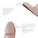 Minorsu Buckle Mules for Women Round Toe Backless Flat Mules Slides Mules Shoes Ladies Slip-on Loafers