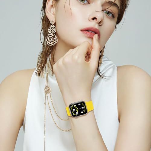 Image of 8 Pack Bands Compatible with Apple Watch Band 38mm 40mm 41mm 42mm 44mm 45mm 46mm 49mm for Women Men, Soft Silicone Sport Strap for iWatch Series Ultra 11 10 9 8 7 6 5 4 3 2 1 SE /SE 2nd /SE 3nd