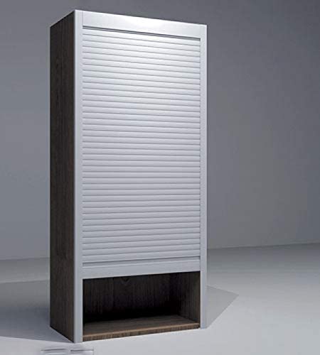 KRISHNA PLYWOOD Kitchen Cabinate Rolling Shutter PVC Silver and Black Color (Silver)