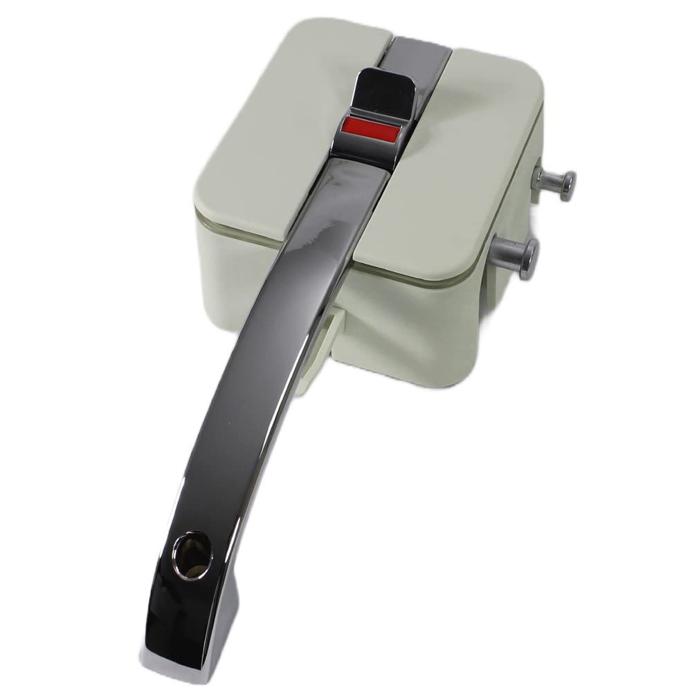 STS Zadi - Cerradura para puerta, diseño de caravana, caravana, caravana, barco, color blanco