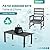 LOUNZY 7 Pieces Patio Dining Sets, 75.2'' Table Outdoor HDPE Furniture Set w/ 2" Hole Cut-Out Dining Table with 6 Patio Chairs for Lawn, Pool and Yard,Gray