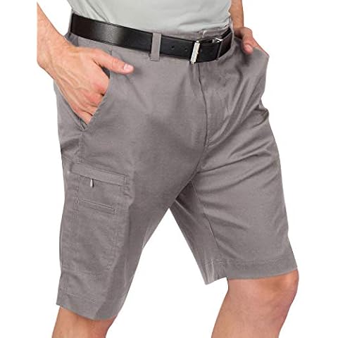Cargo Golf Shorts for Men - Dry Fit, Large Pockets, Lightweight, Moisture Wicking, 4-Way Stretch Charcoal Cover