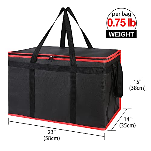 Bodaon BD_DB_FAB_B-R_1PK Insulated Food Delivery Bag thumb #1