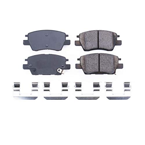 Image of PowerStop Front Brake Pads for Chevrolet Bolt EUV 2022-23 |Bolt EV 2017-23 |Cruze 2016-19 |Volt 2016-19 - Z17 Ceramic Brake Pads with Installation Hardware, 17-1844