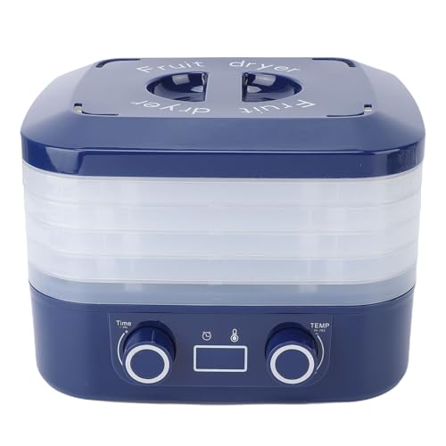 Generic Déshydrateur Alimentaire, 5 Plateaux, Température Réglable de 35 à 70 °C, Minuterie de 48 Heures, Conservateur D'aliments électrique pour Fruits, Viandes et Friandises (EU)