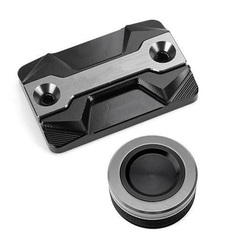 Tapas de líquido de frenos delantero y trasero para MT03 protegen tu motor con estilo titanio