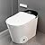 TOTTE Smart Toilet with Bidet Built In, Warm Water, Heated Seat, One Piece Bidet Toilet with Foot Sensor, LED nightlight, Auto Flush, Auto Open & Close Lid, Remote Control, for Bathrooms, White