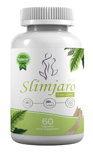Slim Jaro Vegan Food Supplement, 60 Capsules, Boost Energy, Weight Support, Gluten Free, Slimjaro